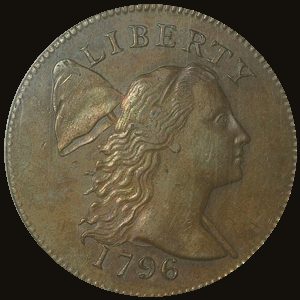 Obverse of a Liberty Cap Large Cent.