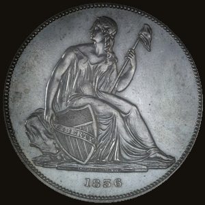 Obverse of a Gobrecht Dollar.