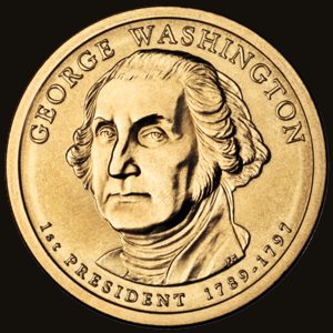 Obverse of a Presidential Dollar.
