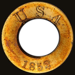 Obverse of a Gold Dollar.
