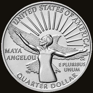 Obverse of a American Women Quarters.