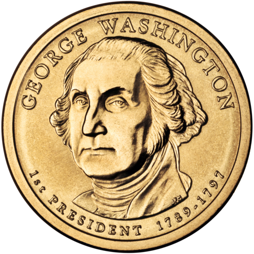 Obverse of a Presidential Dollar.