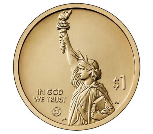 Obverse of a American Innovation Dollar.