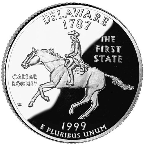 Reverse of a 50 State Quarters.